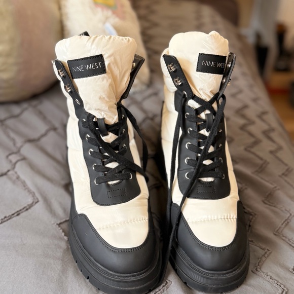 Nine West Monochrome High-Top Sneakers - Picture 12 of 13
